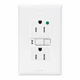 Eaton Wiring 20 Amp Tamper Resistant Hospital Grade GFCI Outlet w/ ArrowLink, White