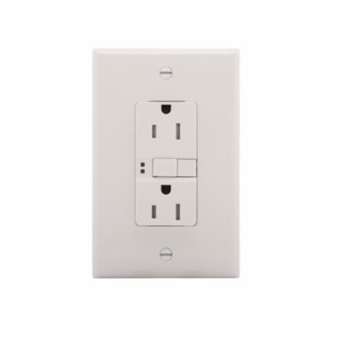 Eaton Wiring 15 Amp Tamper Resistant GFCI Outlet, Mid-Size, Ivory