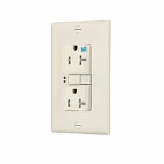 Eaton Wiring 20 Amp Tamper & Weather Resistant GFCI NAFTA-Compliant Outlet, Light Almond