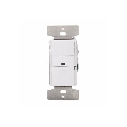 2200W Vacancy Sensor & Dimmer w/LED Indicator, White