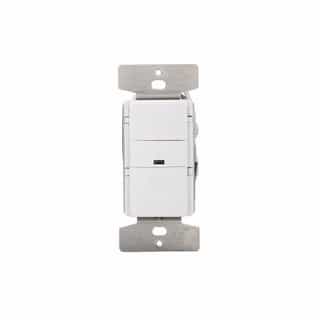 Eaton Wiring 2200W Vacancy Sensor & Dimmer w/LED Indicator, White