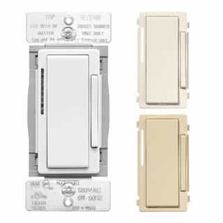 Wi-Fi Smart Dimmer Color Change Kit, 3-Way, 120V, Ivory/Almond/White