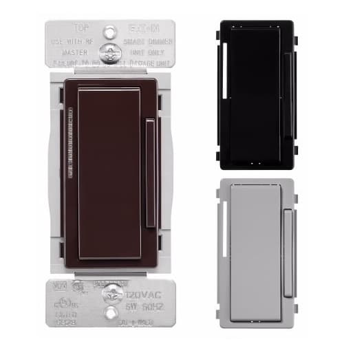 Wi-Fi Smart Dimmer Color Change Kit, 3-Way, 120V, Black/Brown/Gray