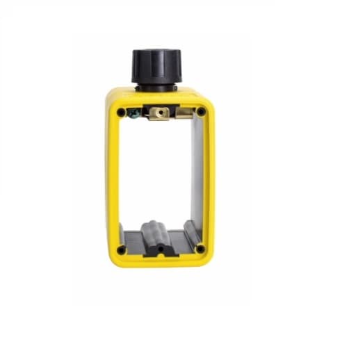 Eaton Wiring Non-Metallic Outlet Box, Portable, Standard Size, Yellow