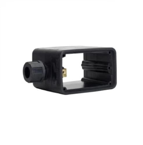 Eaton Wiring Non-Metallic Outlet Box, Portable, Standard Size, Black