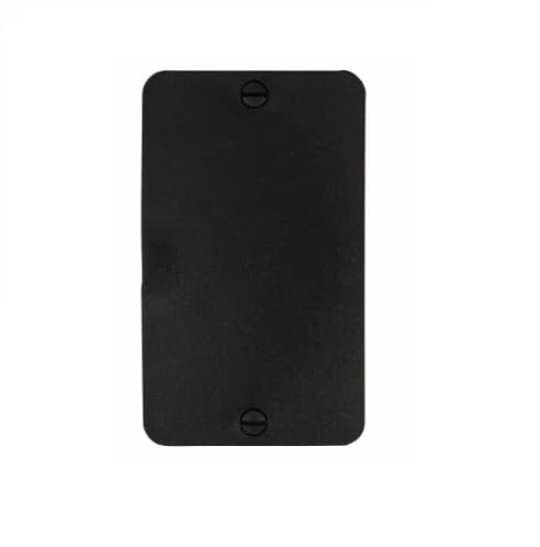 Non-Metallic Outlet Box w/ Lid, Blank, Portable, Black