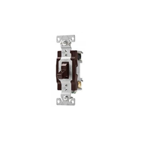 4-Way 15 Amp Heavy Duty Toggle Switch, Commercial Grade, Brown