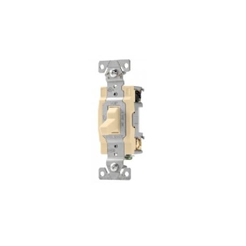 4-Way 15 Amp Heavy Duty Toggle Switch, Commercial Grade, Ivory