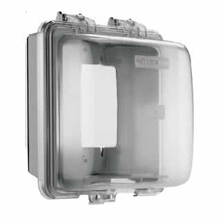 Eaton Wiring While-In-Use Weatherproof Extra-Duty Cover, 2G, H/V Mount, Gray