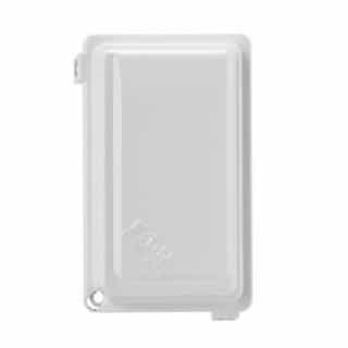 While-In-Use Weatherproof Die-Cast Extra-Duty Cover, 1G, H/V Mount, WH
