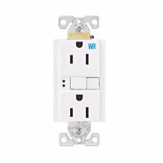 Eaton Wiring 15 Amp Weather Resistant GFCI Receptacle, White