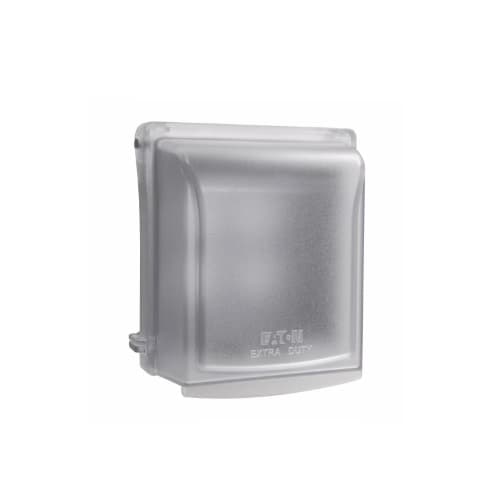 Eaton Wiring 2-Gang In Use Cover, Standard, Polycarbonate, Clear