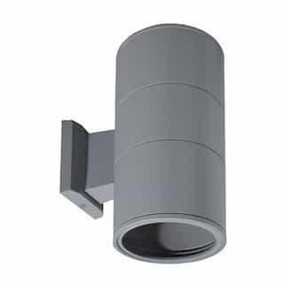 75W Cylindrical Sconce Wall Mount, E26, UP/DOWN, 120V, Gray