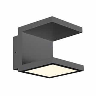 2 x 6W LED Outdoor Wall Mount, 490lm, 120V, 3000K, Graphite Grey