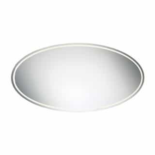 Eurofase 40W Aspen Back-lit Oval Mirror, 1171 lm, 120V, Selectable CCT