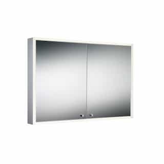Eurofase 32W Edge-Lit Double Door Cabinet, 2600 lm, 120V, 4000K, Rocker Switch