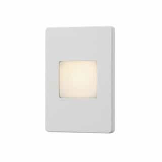 5-in 3W LED Outdoor Wall Sconce, 120 lm, 120V, 3000K, White