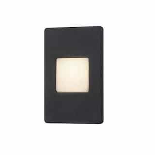 5-in 3W LED Outdoor Wall Sconce, 120 lm, 120V, 3000K, Black