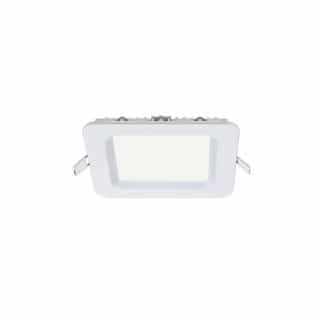 6-in 15W Square Baffle Recessed LED, 1150 lm, 120V, 3000K, White
