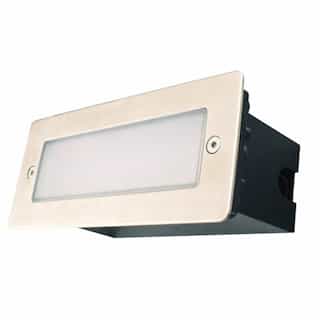 3W In-Wall Step Light, 120V, 105 lm, 3000K