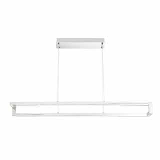 39.25-in 33W LED Linear Chandelier, Dimmable, 2640 lm, 120V, 3000K