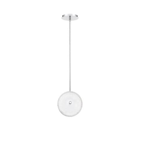 10-in 10W Round LED Pendant, Dim, 800 lm, 120V, 4000K, Clear