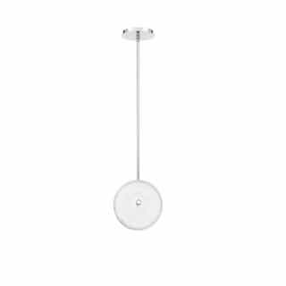 10-in 10W Round LED Pendant, Dim, 800 lm, 120V, 4000K, Clear