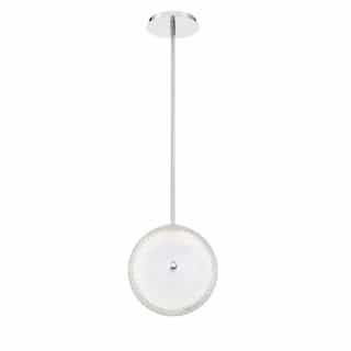 12.5-in 13W Round LED Pendant, Dim, 1040 lm, 120V, 4000K, Clear