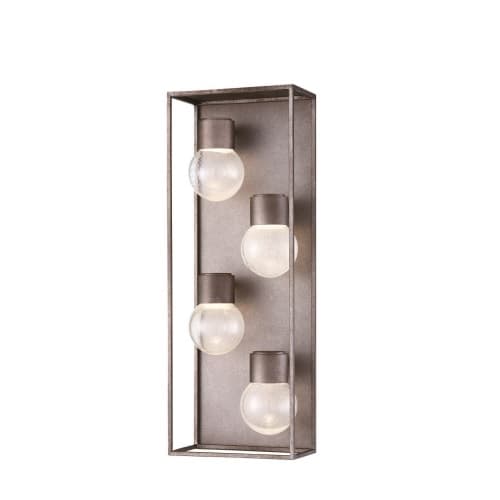 20-in 18W LED Outdoor Wall Sconce, Dim, 1080 lm, 120V, 3000K