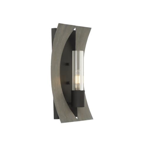 8-in 4W LED T8 Wall Sconce, E12, 450 lm, 120V, 3000K