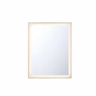 36-in 55W LED Mirror, Dim, 3200 lm, 120V, CCT Select, Gold