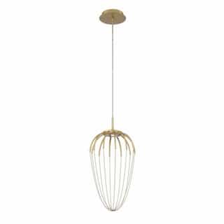 Eurofase 20-in 8W LED Pendant, Dimmable, 350 lm, 120V, 3000K, Gold
