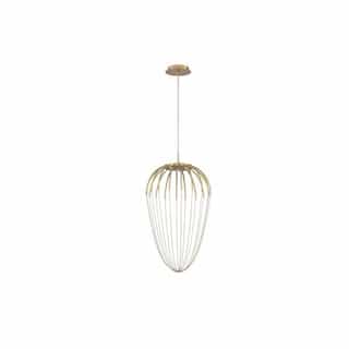 Eurofase 27-in 13.5W LED Pendant, Dimmable, 600 lm, 120V, 3000K, Gold