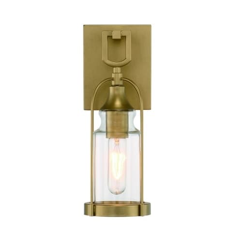 13-in 360W LED Wall Sconce, Dimmable, 1-Light, 120V, Gold