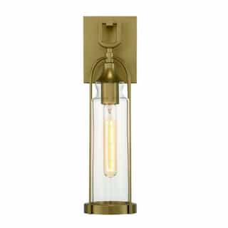 17-in 60W Wall Sconce, Dimmable, 1-Light, 120V, Gold