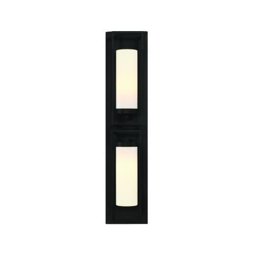 36-in 120W Wall Sconce, Dimmable, 2-Light, 120V, Black