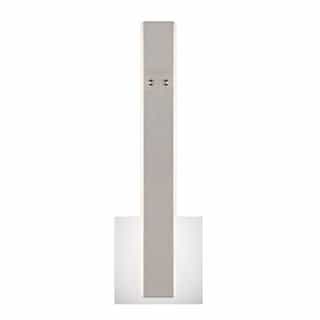 16-in 15W LED Wall Sconce, Dim, 120V, 340 lm, 3500K, Gray