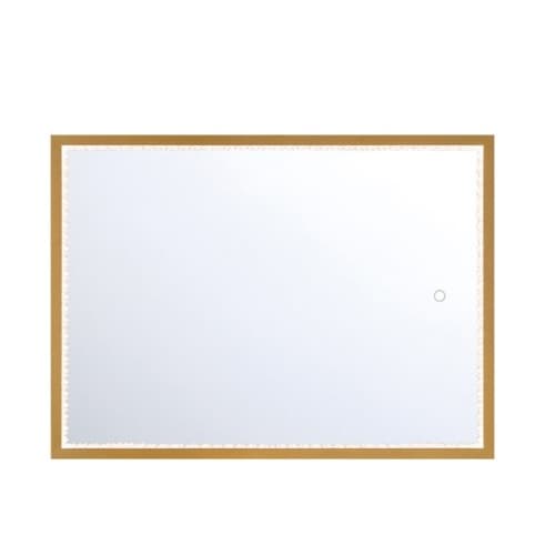 22-in 42W LED Mirror, Dim, 120V, 2380 lm, CCT Selectable, Gold
