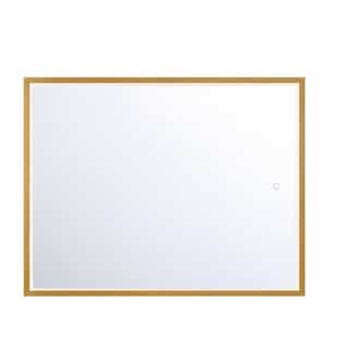 36-in 55W LED Mirror, Dim, 120V, 2740 lm, CCT Selectable, Gold