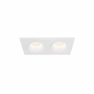 3-in 24W Midway LED, Regressed GIM, 2-Light, 120V, Selectable CCT, WH