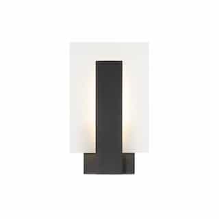 12-in 10W Carta LED Wall Sconce, 316 lm, 120V, 3000K, Black