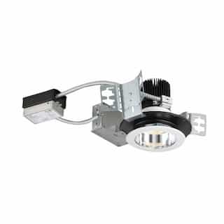 4-in 38W LED Downlight, Frame-in, Dim, 120V, 3000 lm, CCT Selectable