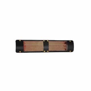 4000W Infrared Heater w/ B7 Plate, Double, 11.1A, 208V, Black