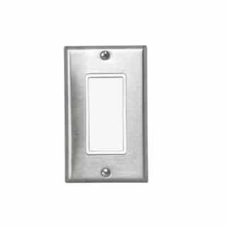 On/Off Switch for Infrared Heater, Single, One, Stainless Steel