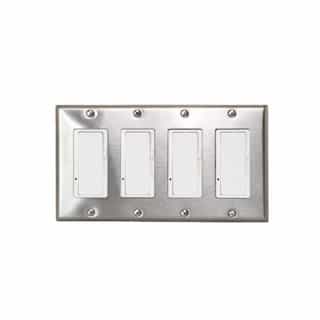 On/Off Switch for Infrared Heater, Single, Four, Stainless Steel