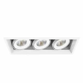 18-in 78W Multiple Recess Downlight, Wide, 120V, 7500 lm, 3000K, WH