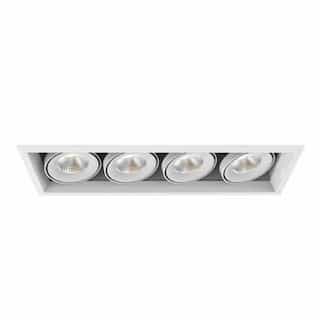 24-in 104W Multiple Recess Downlight, Flood, 120V, 1000 lm, 3500K, WH