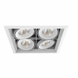 14-in 104W Multiple Recess Downlight, Flood, 120V, 1000 lm, 3000K, WH