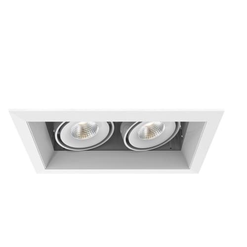 10-in 30W Recessed Downlight, 2-Light, Flood, 120V, 2580 lm, 3000K, WH
