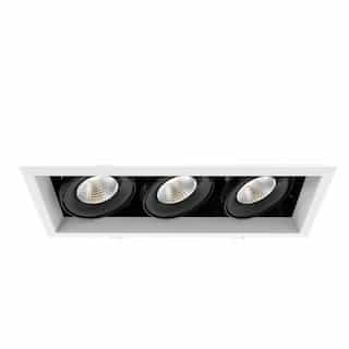 14-in 60W Recessed Downlight, 3-Light, Flood, 120V, 3870 lm, 3500K, WH